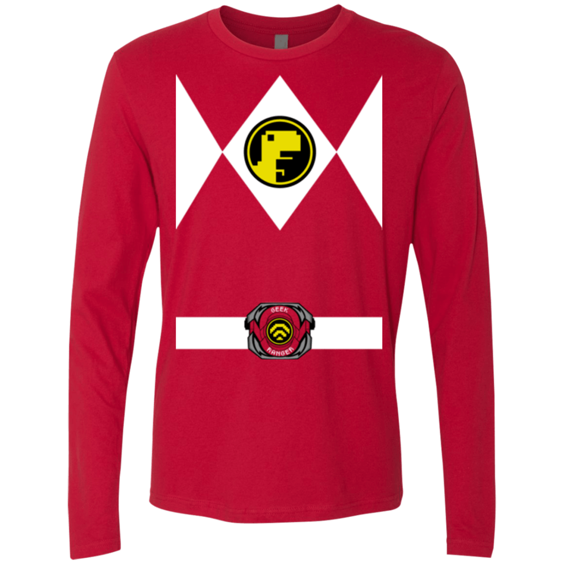 T-Shirts Red / Small Geek Ranger Men's Premium Long Sleeve