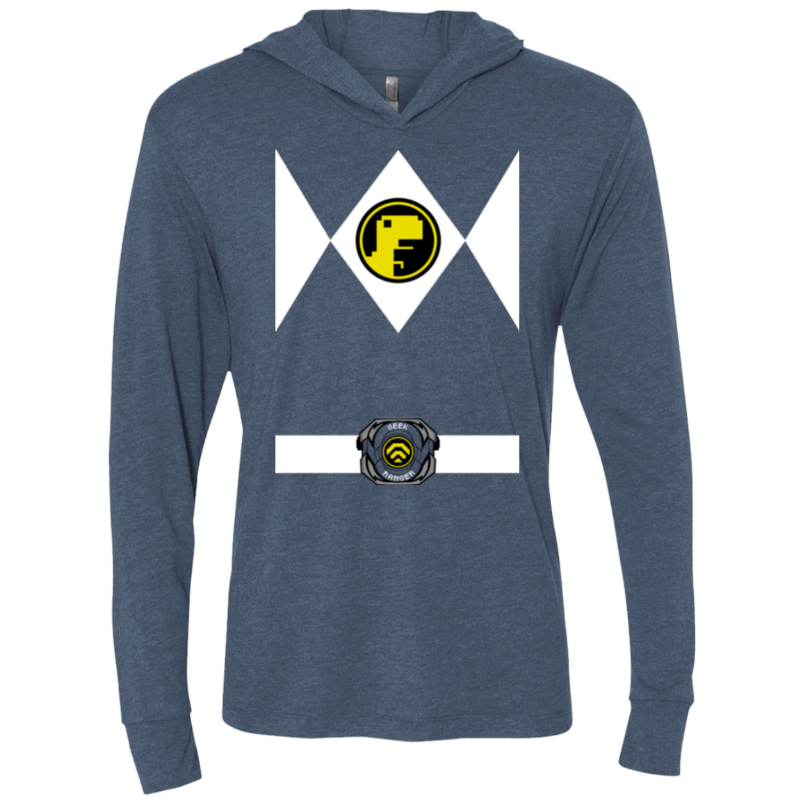 T-Shirts Indigo / X-Small Geek Ranger Triblend Long Sleeve Hoodie Tee