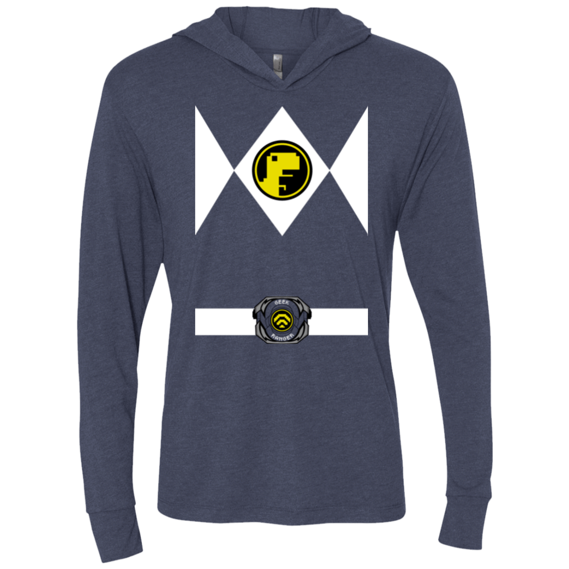 T-Shirts Vintage Navy / X-Small Geek Ranger Triblend Long Sleeve Hoodie Tee