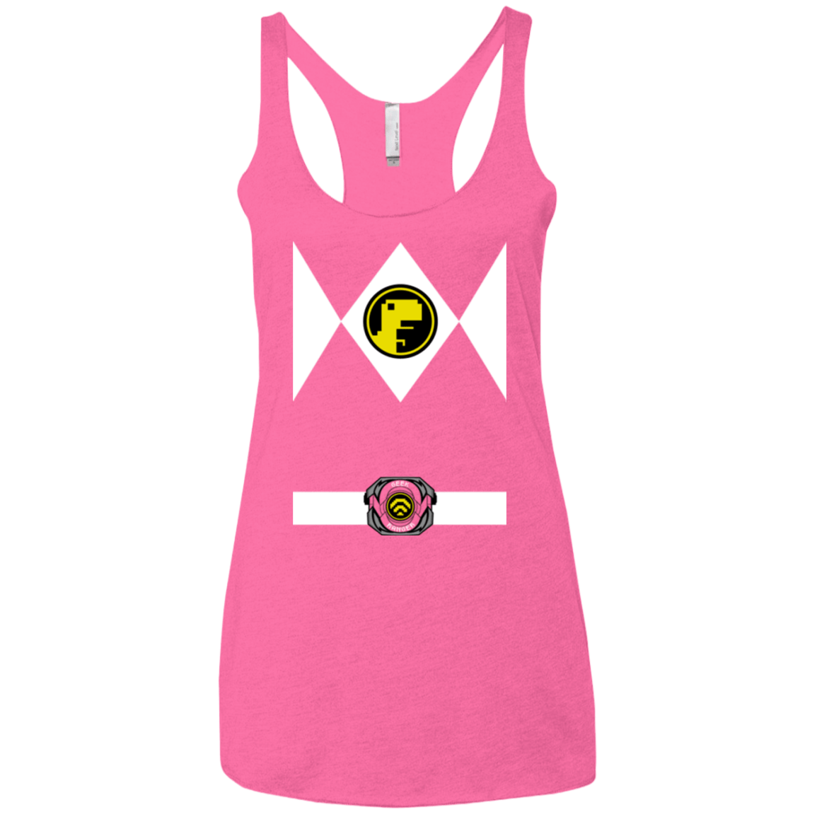 T-Shirts Vintage Pink / X-Small Geek Ranger Women's Triblend Racerback Tank