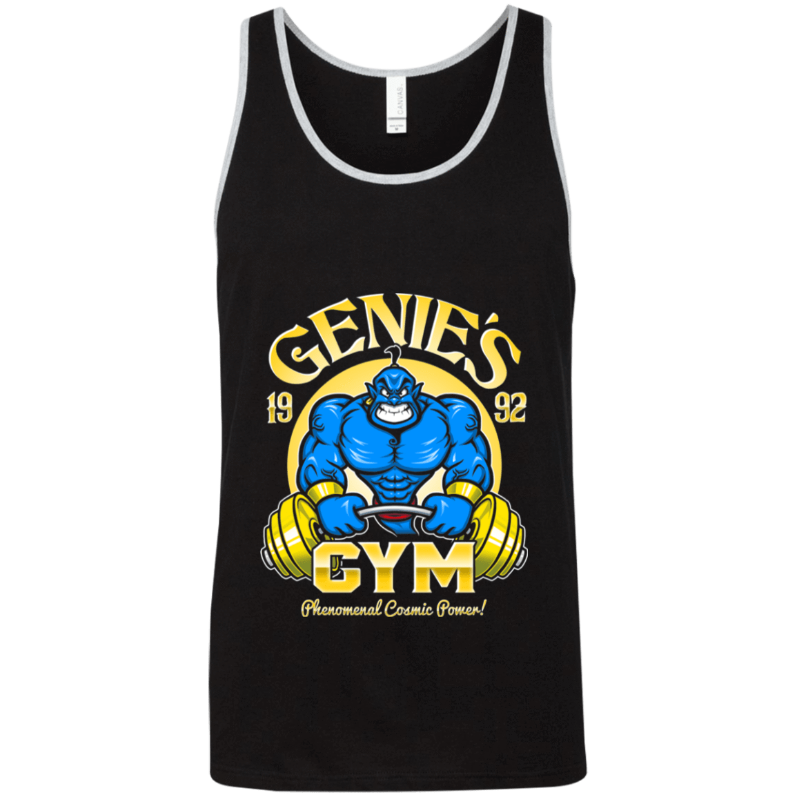 T-Shirts Black/Athletic Heather / X-Small Genies Gym Unisex Premium Tank Top