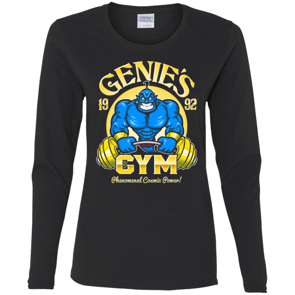 T-Shirts Black / S Genies Gym Women's Long Sleeve T-Shirt