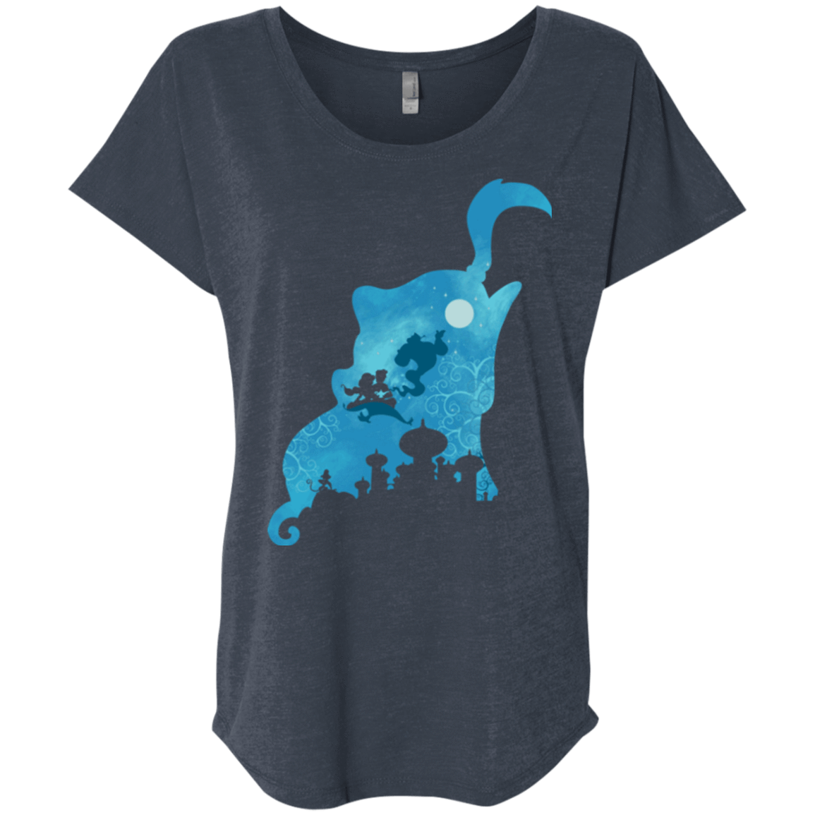 T-Shirts Vintage Navy / X-Small Genius Portrait Triblend Dolman Sleeve