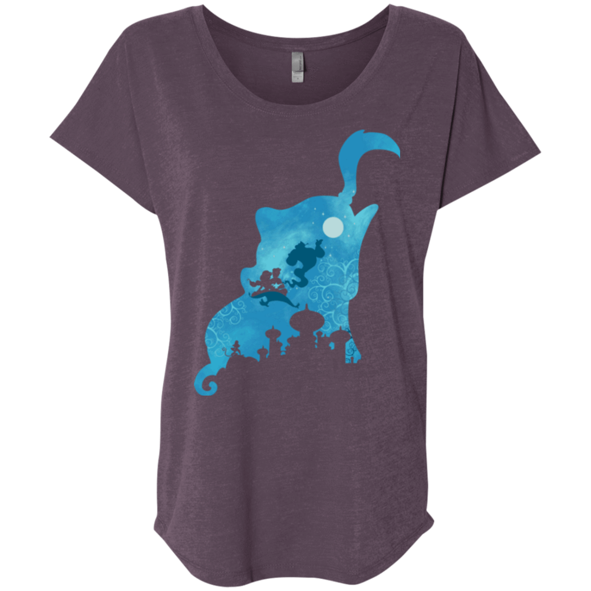 T-Shirts Vintage Purple / X-Small Genius Portrait Triblend Dolman Sleeve