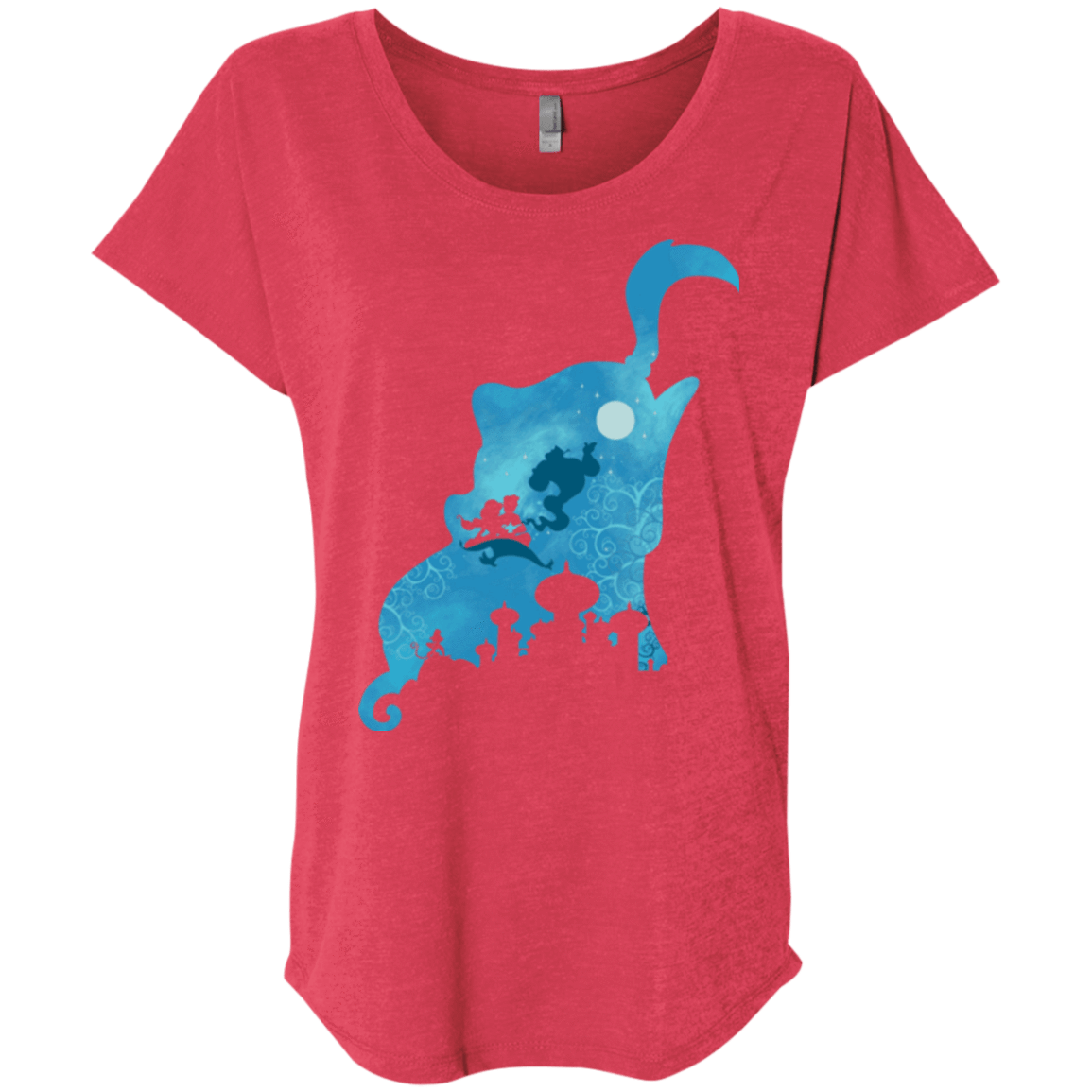 T-Shirts Vintage Red / X-Small Genius Portrait Triblend Dolman Sleeve