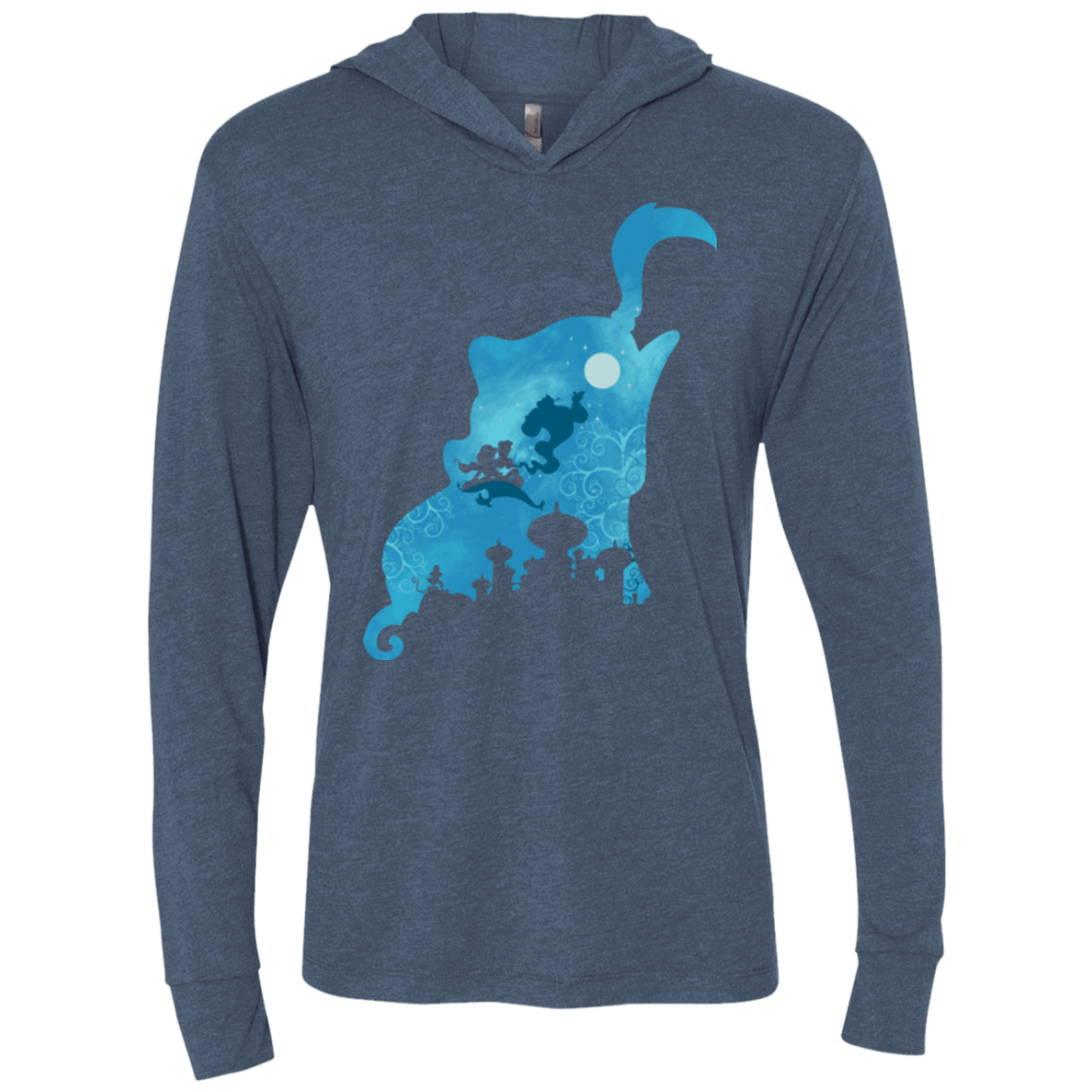 T-Shirts Indigo / X-Small Genius Portrait Triblend Long Sleeve Hoodie Tee