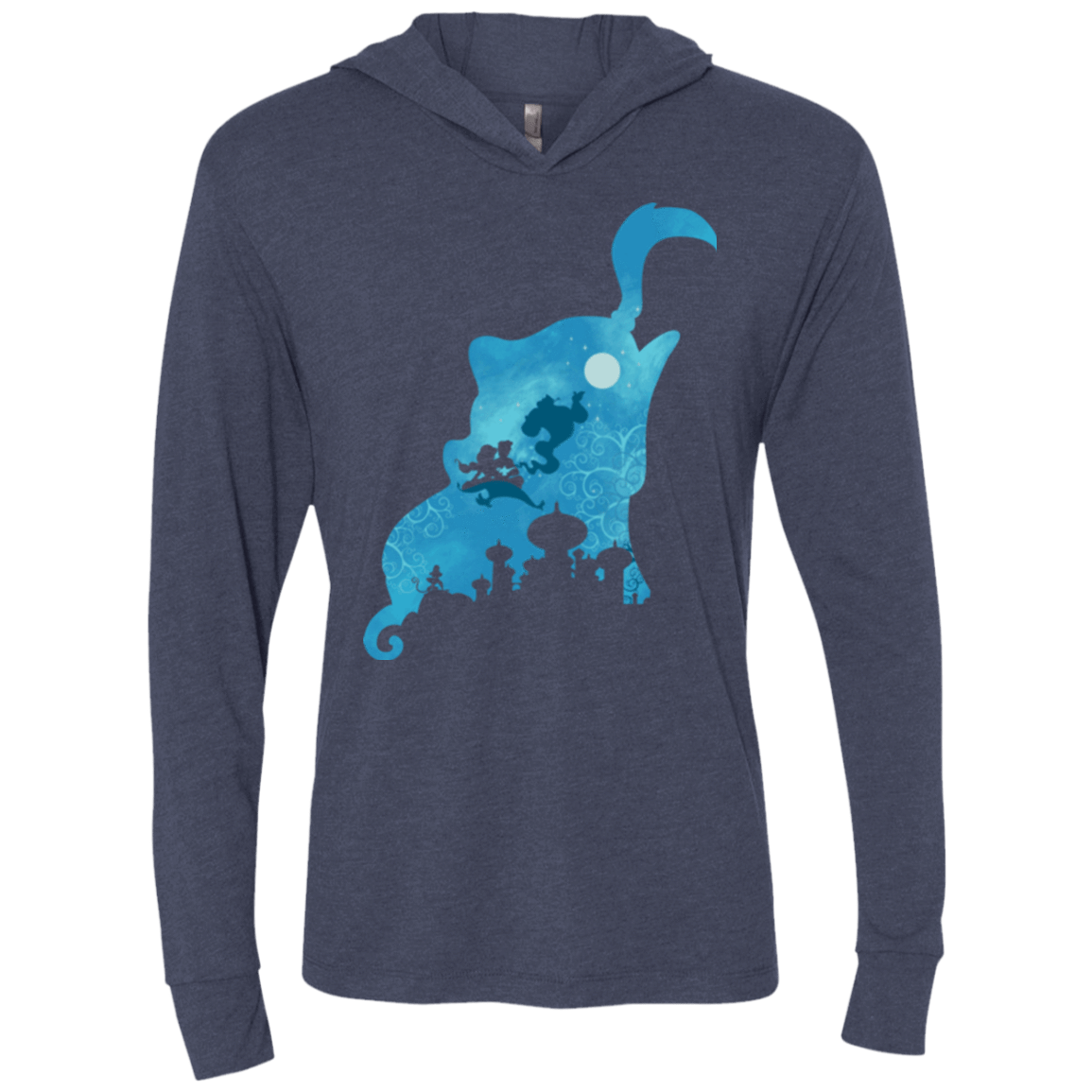 T-Shirts Vintage Navy / X-Small Genius Portrait Triblend Long Sleeve Hoodie Tee