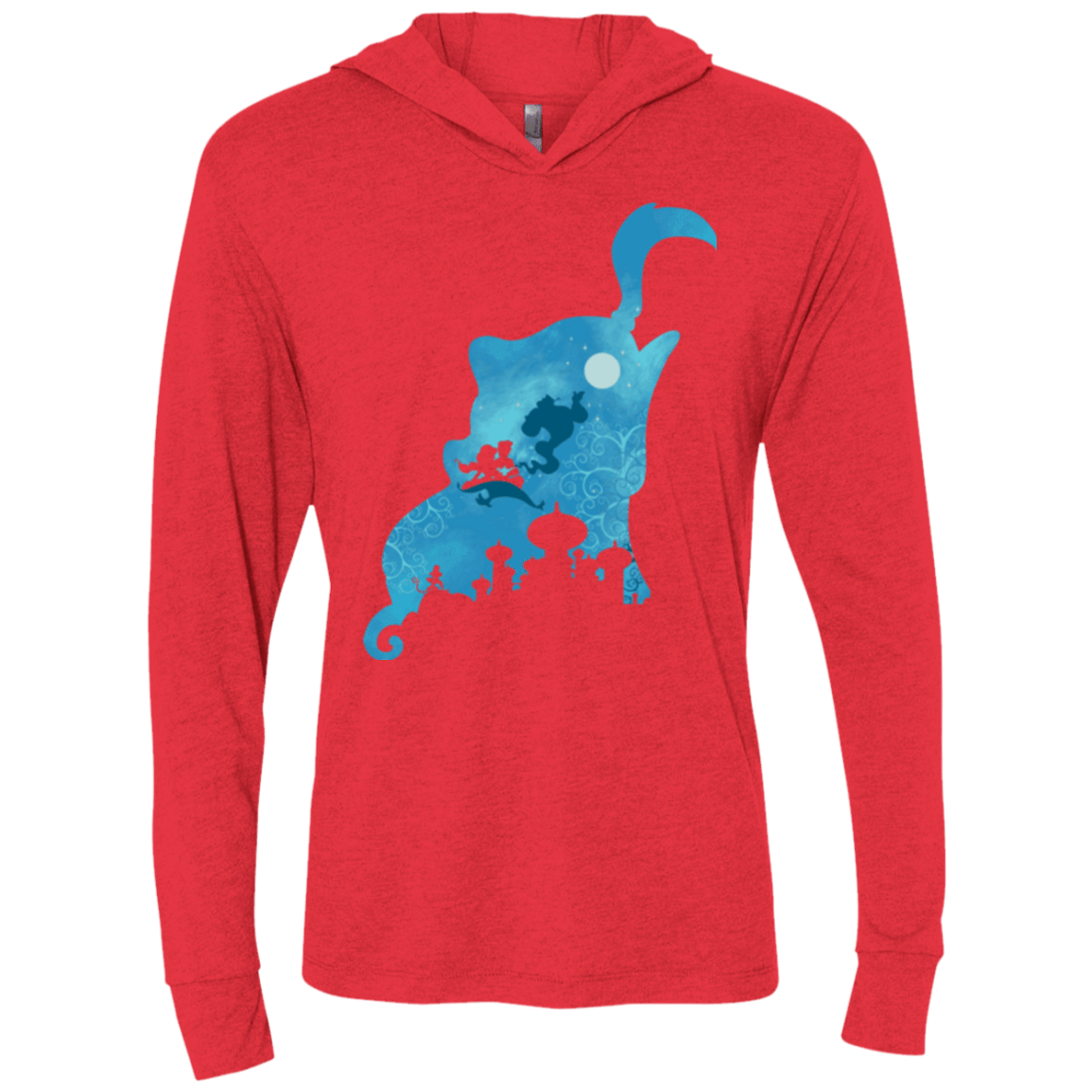 T-Shirts Vintage Red / X-Small Genius Portrait Triblend Long Sleeve Hoodie Tee