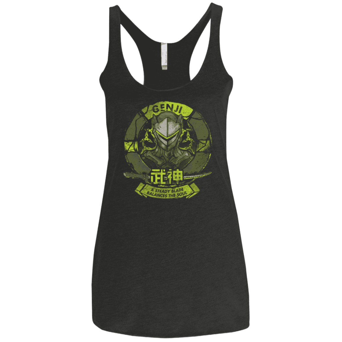 T-Shirts Vintage Black / X-Small Genji Blade Women's Triblend Racerback Tank