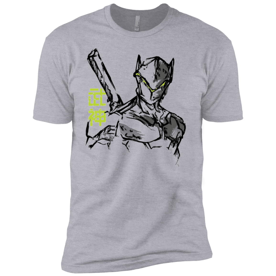 T-Shirts Heather Grey / YXS Genji Boys Premium T-Shirt