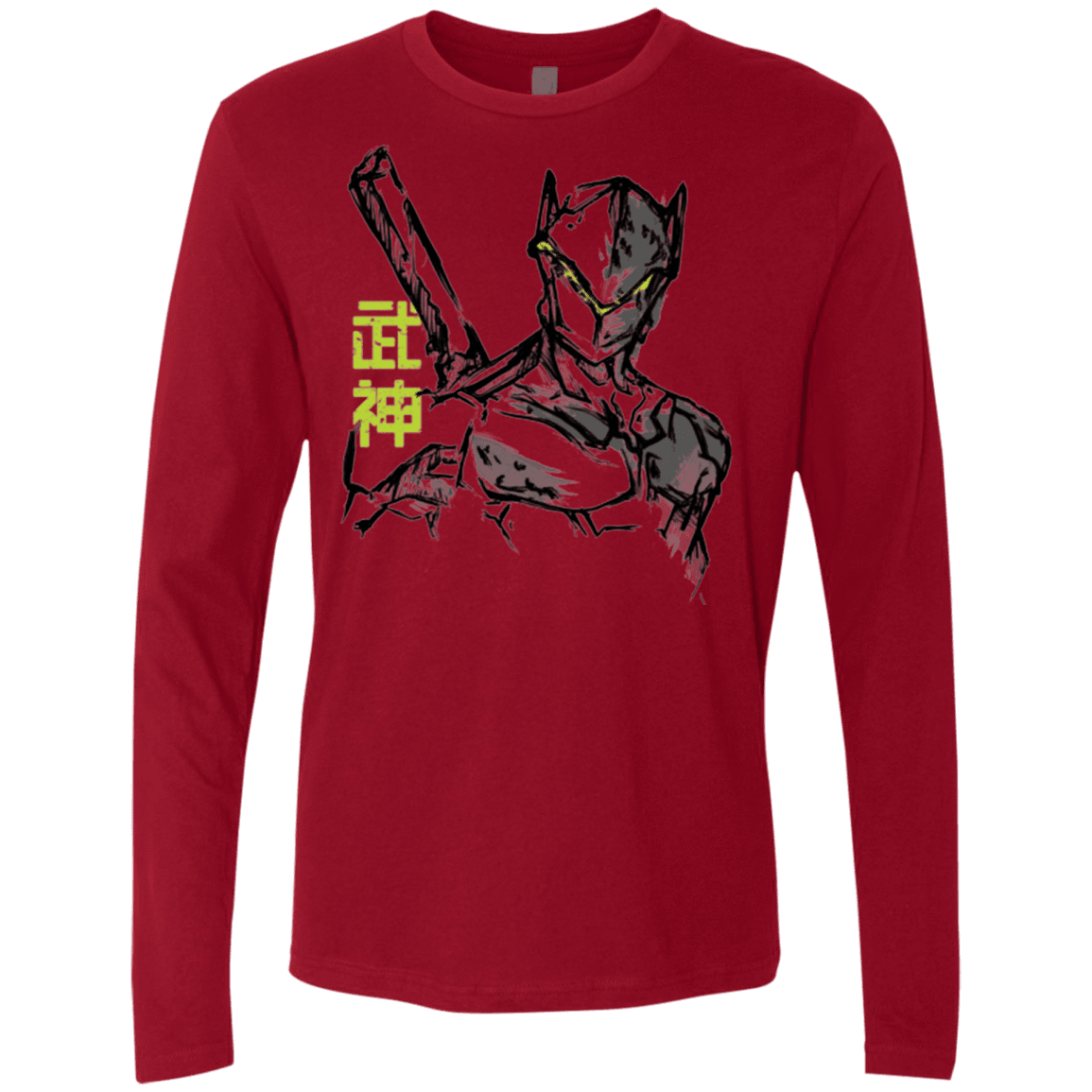 T-Shirts Cardinal / Small Genji Men's Premium Long Sleeve