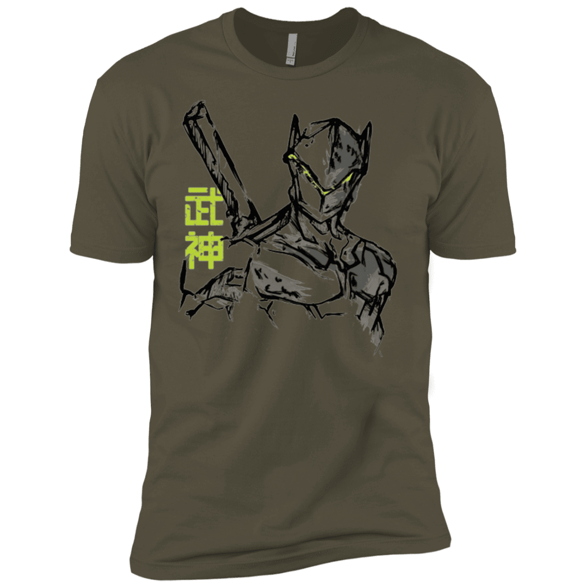 T-Shirts Military Green / X-Small Genji Men's Premium T-Shirt