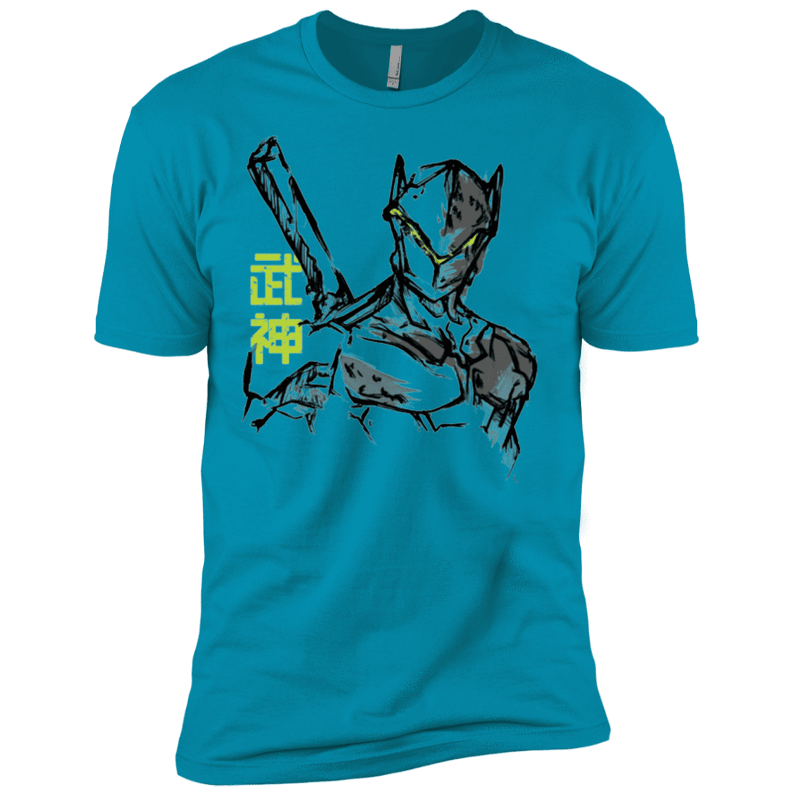 T-Shirts Turquoise / X-Small Genji Men's Premium T-Shirt