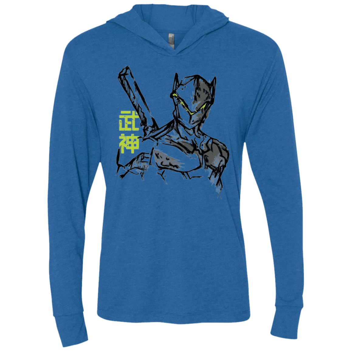 T-Shirts Vintage Royal / X-Small Genji Triblend Long Sleeve Hoodie Tee