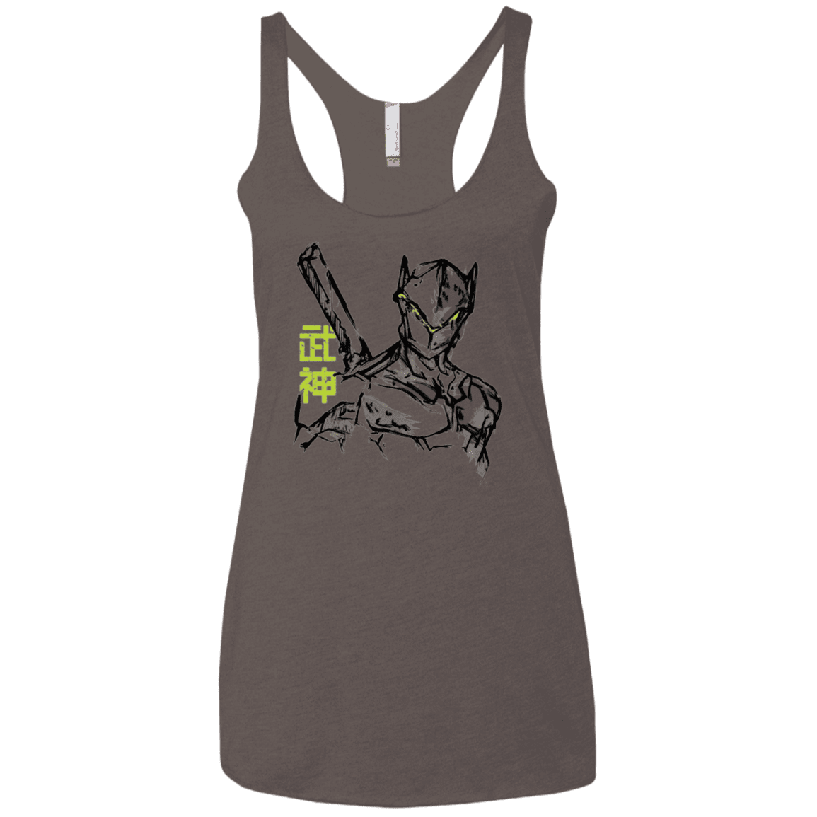 T-Shirts Macchiato / X-Small Genji Women's Triblend Racerback Tank
