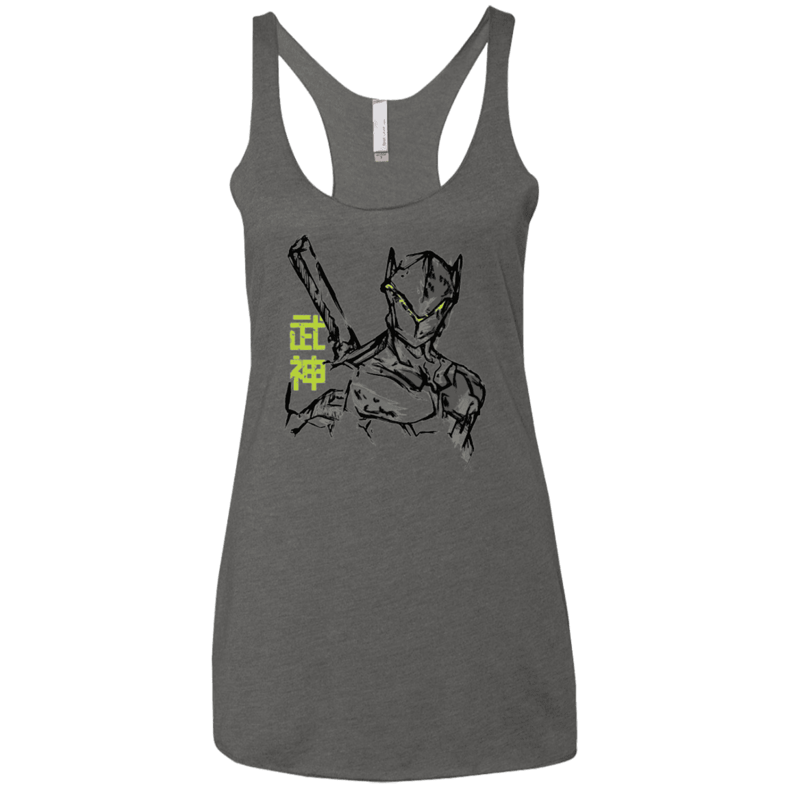 T-Shirts Premium Heather / X-Small Genji Women's Triblend Racerback Tank