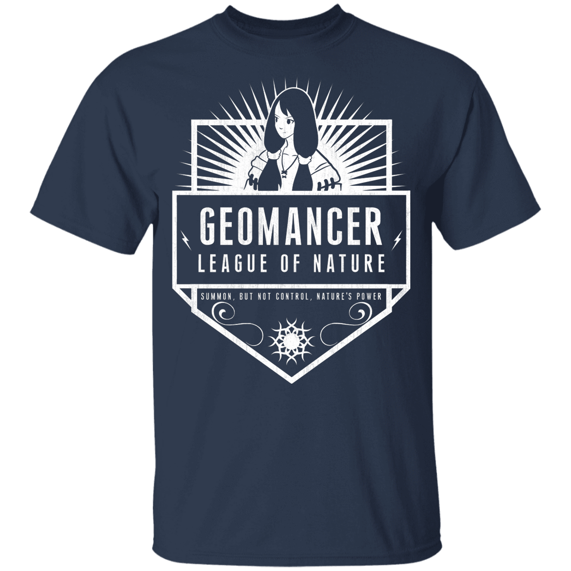 T-Shirts Navy / YXS Geomancer League of Nature Youth T-Shirt
