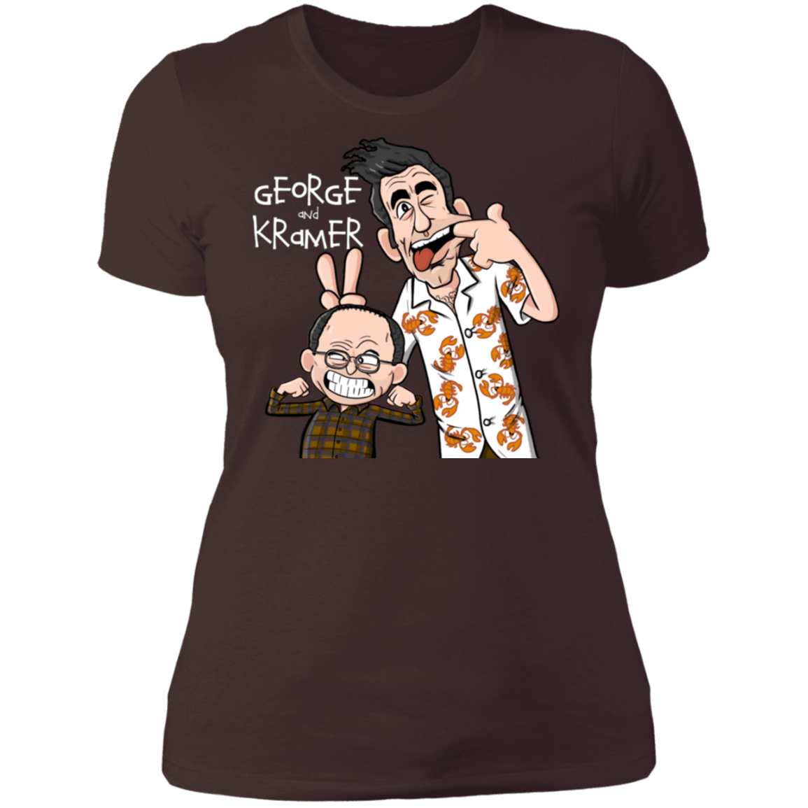 T-Shirts Dark Chocolate / S George and Kramer Women's Premium T-Shirt