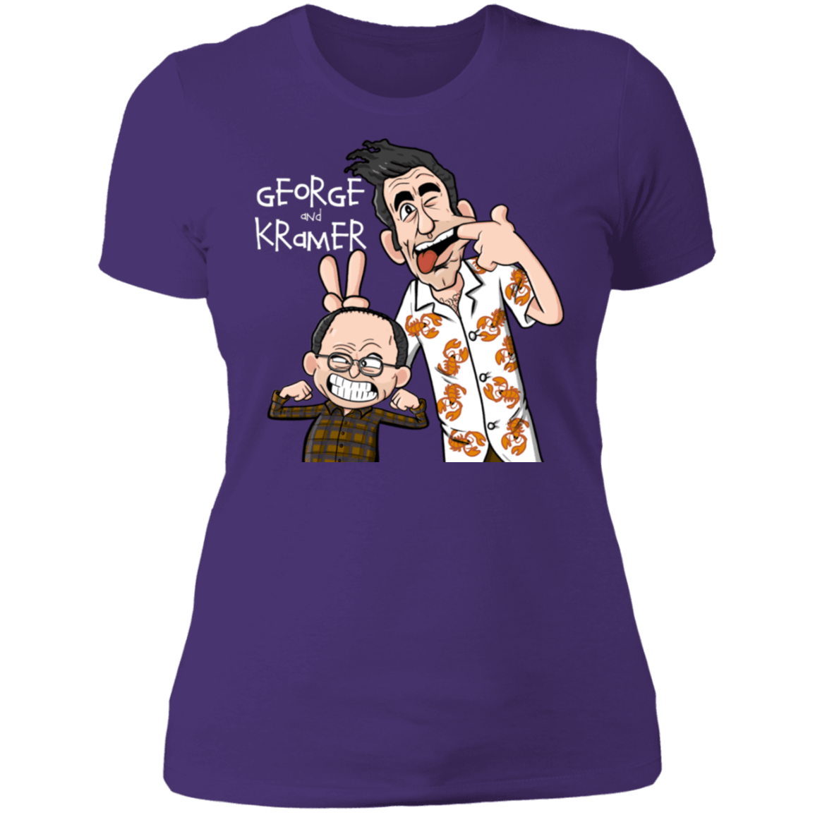 T-Shirts Purple Rush/ / S George and Kramer Women's Premium T-Shirt
