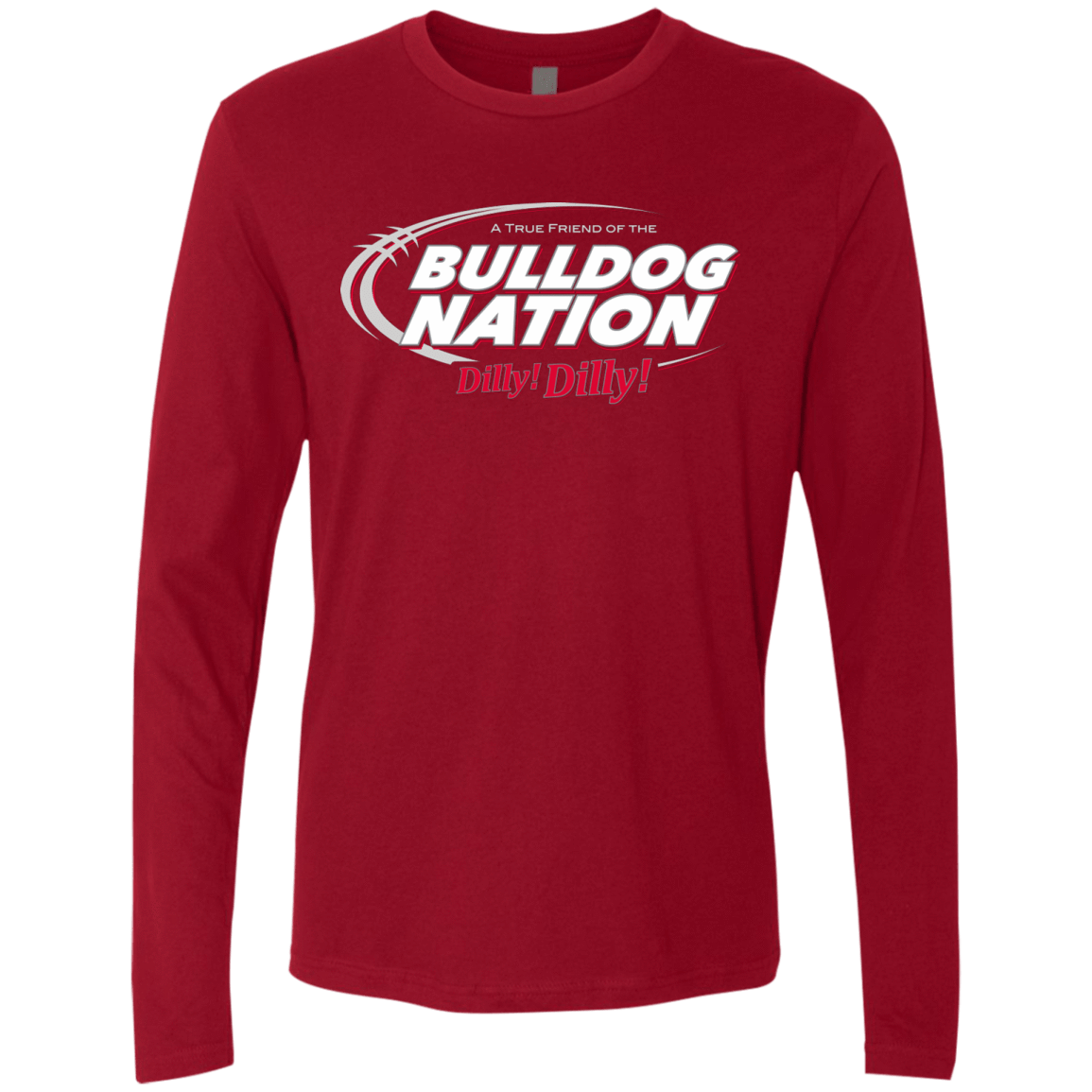 T-Shirts Cardinal / Small Georgia Dilly Dilly Men's Premium Long Sleeve