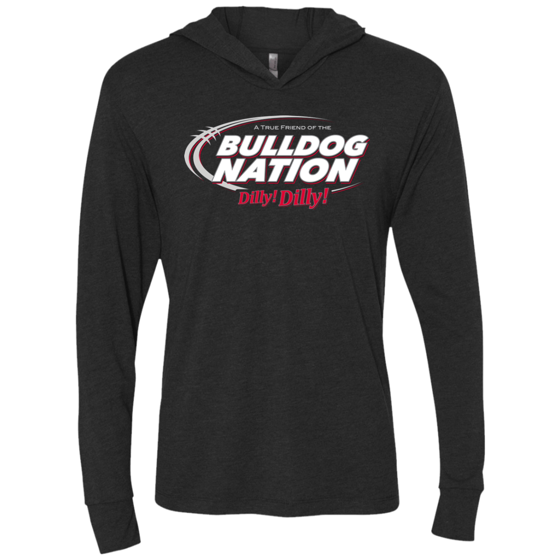 T-Shirts Vintage Black / X-Small Georgia Dilly Dilly Triblend Long Sleeve Hoodie Tee