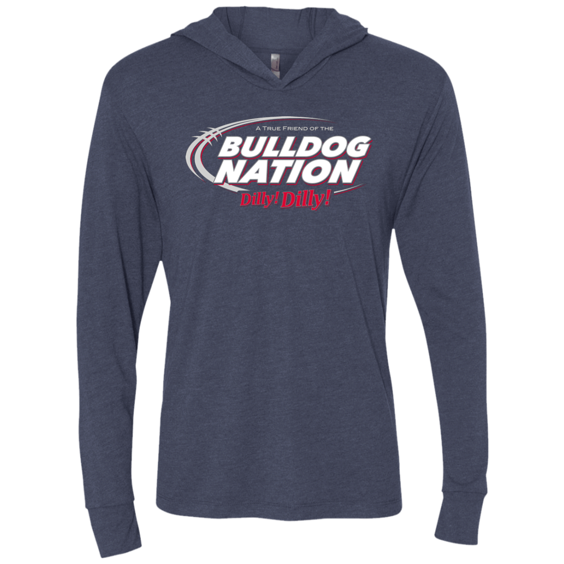 T-Shirts Vintage Navy / X-Small Georgia Dilly Dilly Triblend Long Sleeve Hoodie Tee