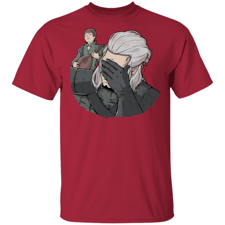 T-Shirts Cardinal / S Geralt Face Palm T-Shirt