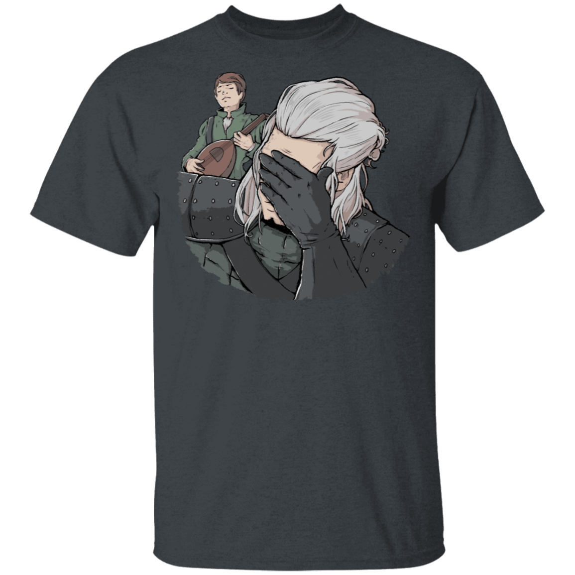 T-Shirts Dark Heather / S Geralt Face Palm T-Shirt