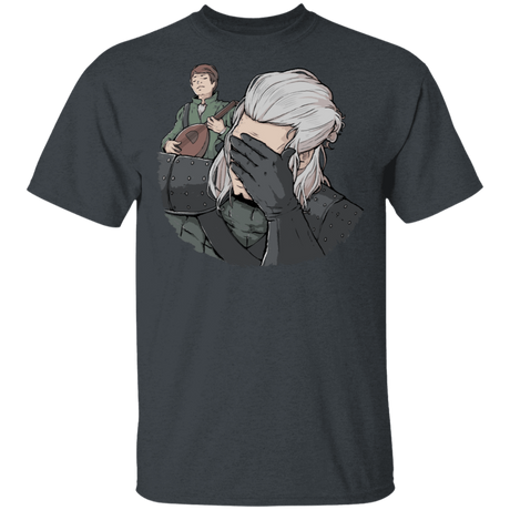 T-Shirts Dark Heather / S Geralt Face Palm T-Shirt