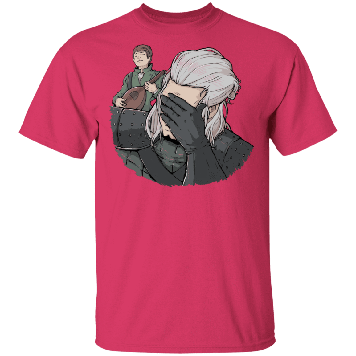 T-Shirts Heliconia / S Geralt Face Palm T-Shirt