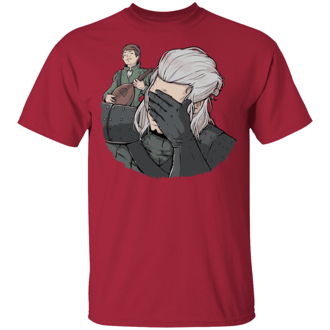 T-Shirts Cardinal / YXS Geralt Face Palm Youth T-Shirt