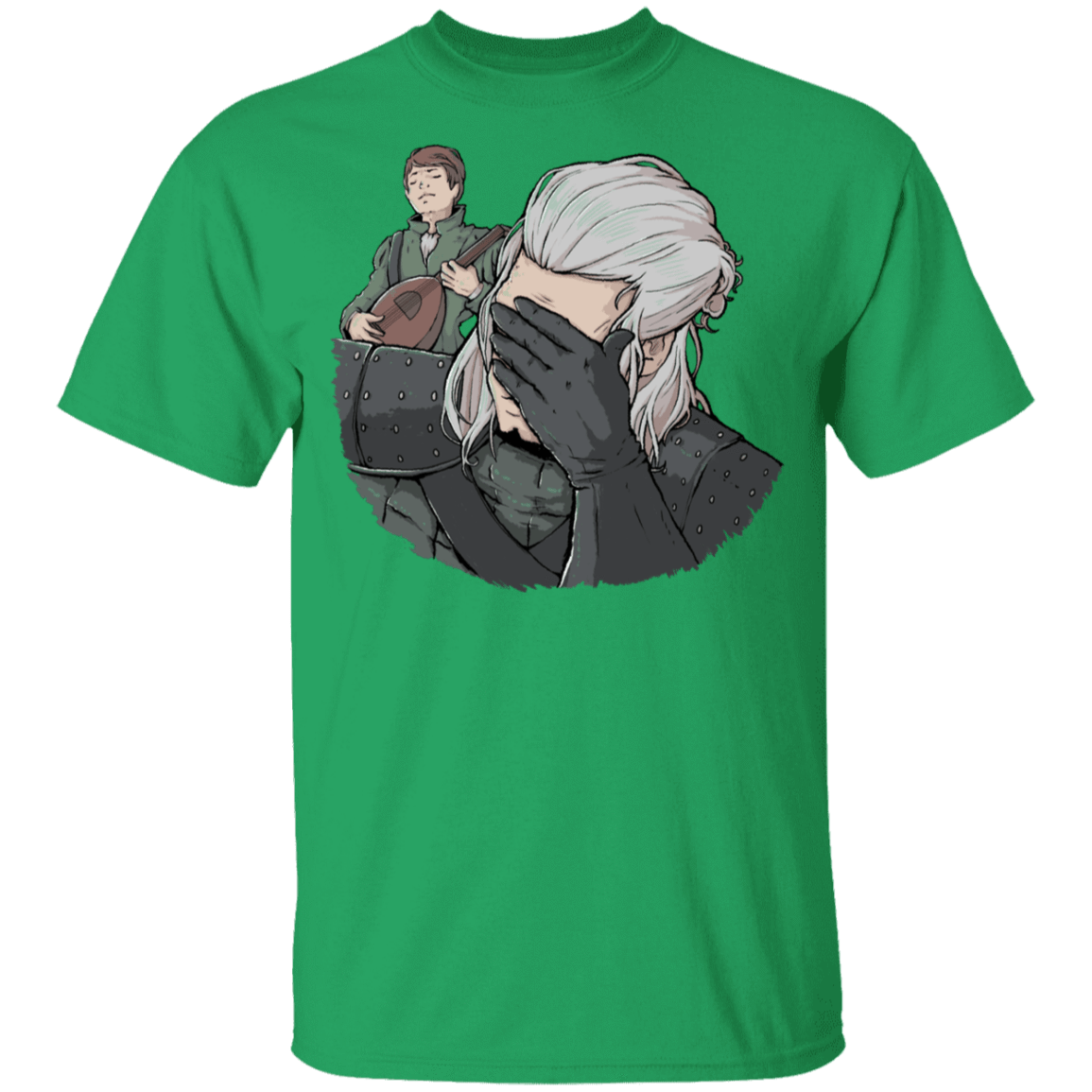 T-Shirts Irish Green / YXS Geralt Face Palm Youth T-Shirt