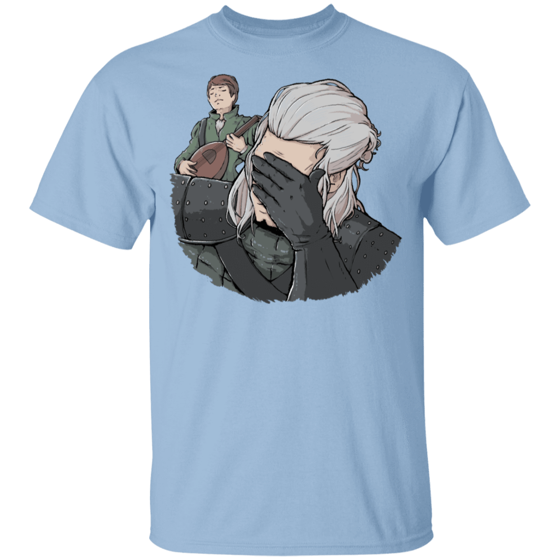 T-Shirts Light Blue / YXS Geralt Face Palm Youth T-Shirt