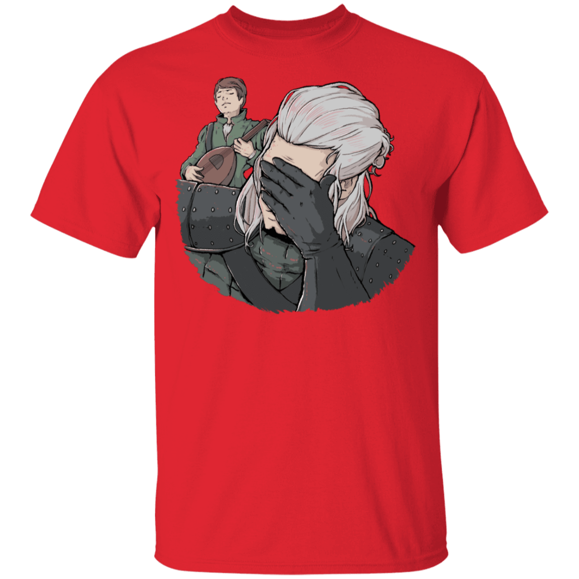 T-Shirts Red / YXS Geralt Face Palm Youth T-Shirt