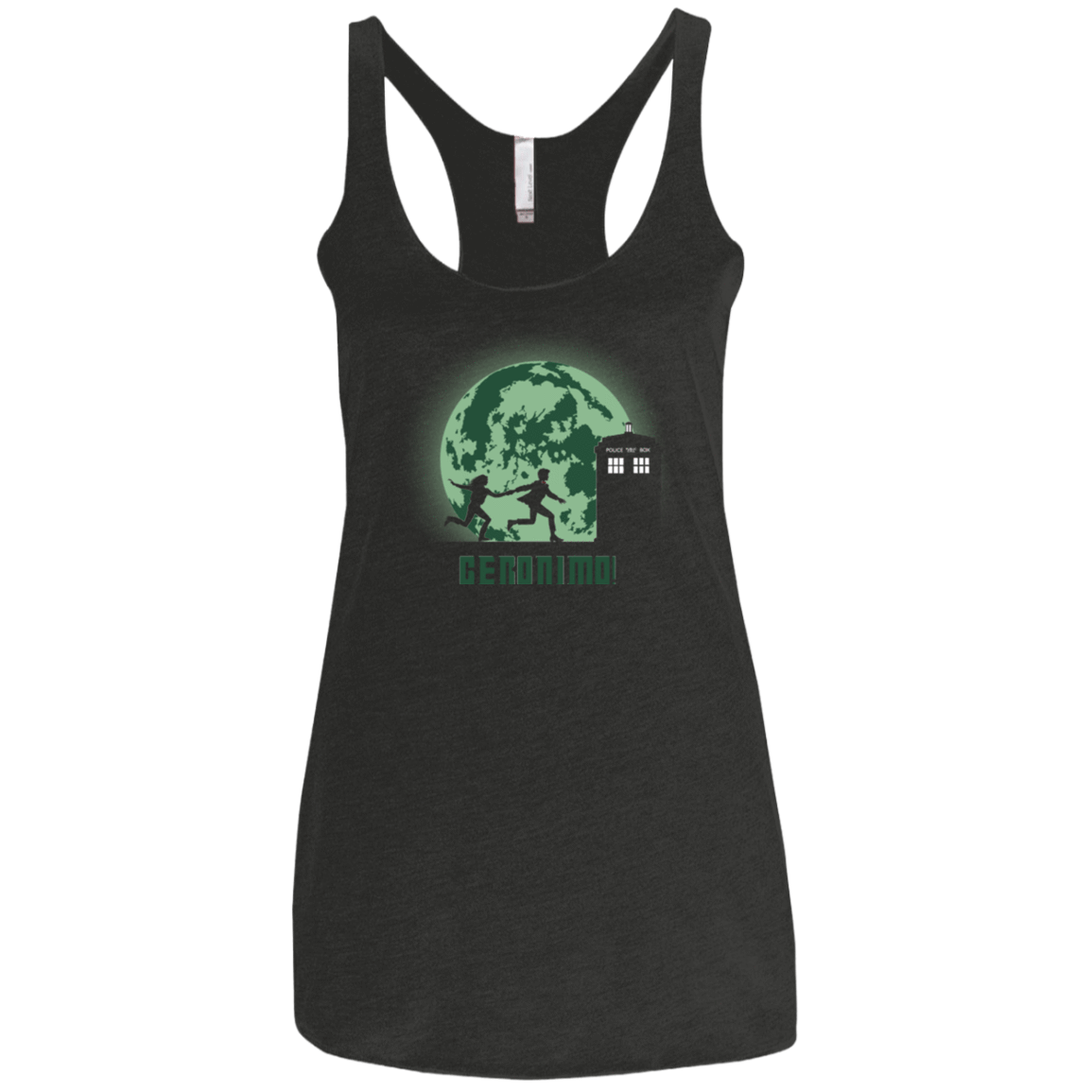 T-Shirts Vintage Black / X-Small Geronimo! Women's Triblend Racerback Tank