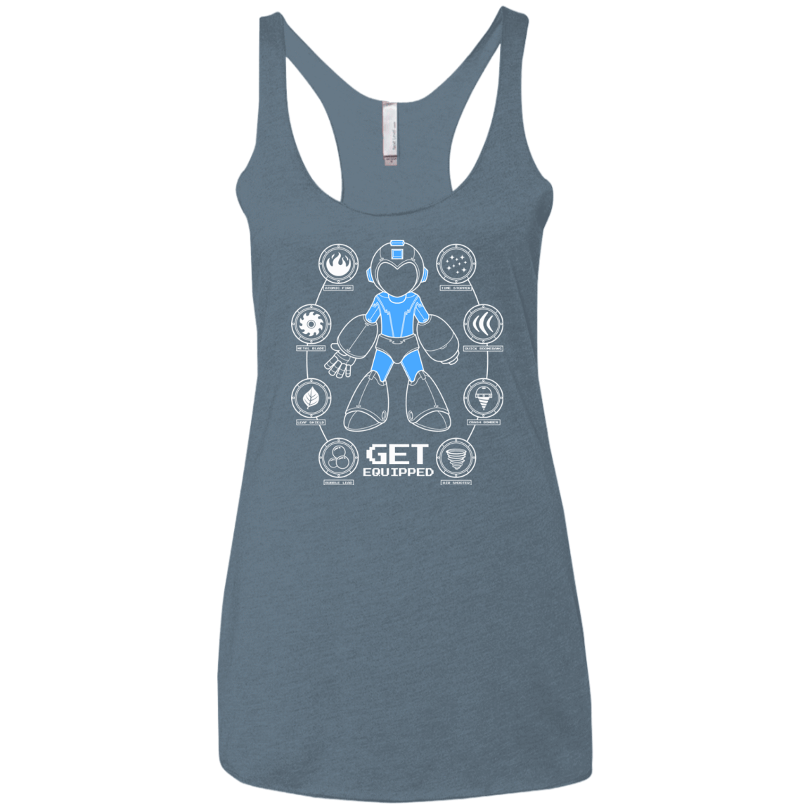 T-Shirts Indigo / X-Small Get Equipped Women's Triblend Racerback Tank