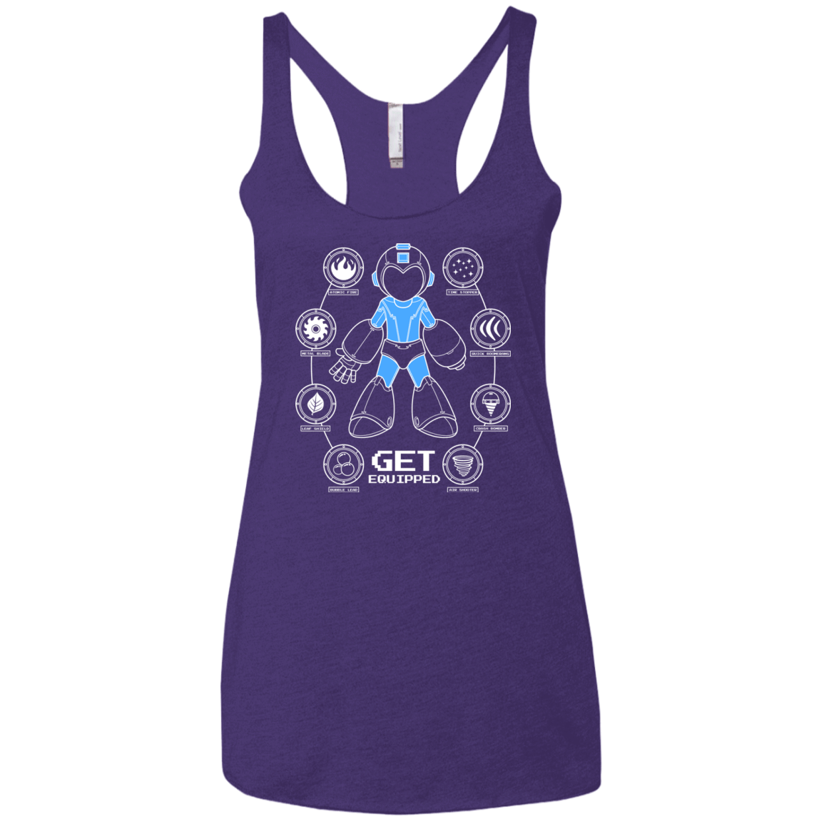 T-Shirts Purple / X-Small Get Equipped Women's Triblend Racerback Tank