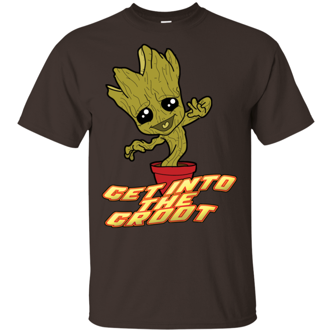 T-Shirts Dark Chocolate / S Get into the Groot T-Shirt
