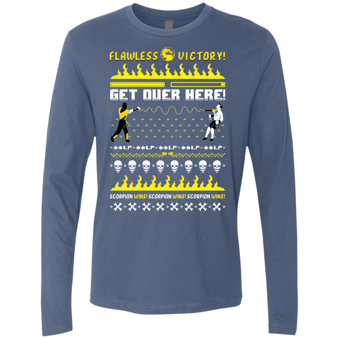 T-Shirts Indigo / Small Get Over Here Ugly Sweater Men's Premium Long Sleeve