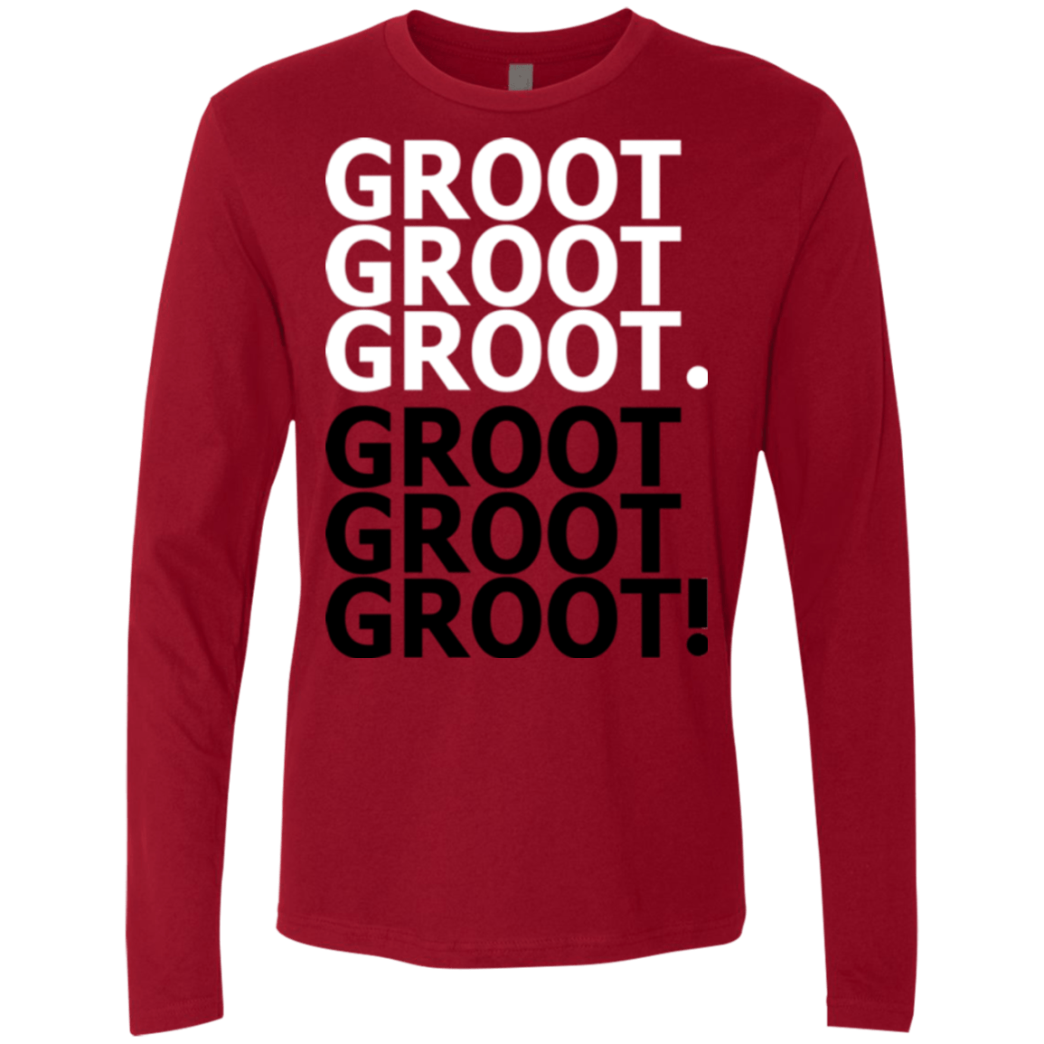 T-Shirts Cardinal / Small Get over it Groot Men's Premium Long Sleeve