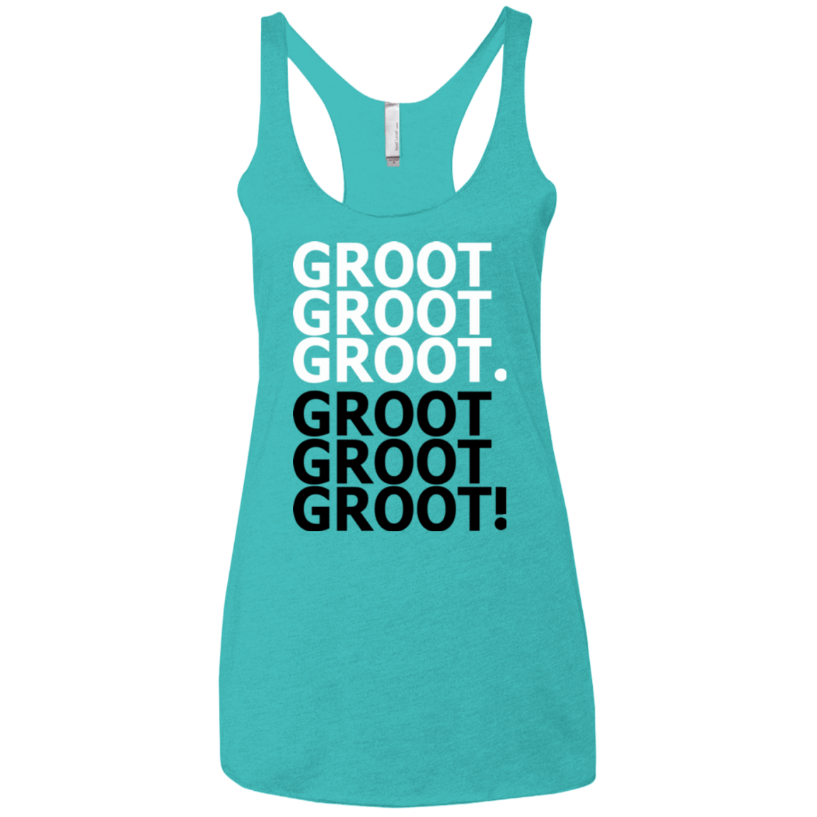 T-Shirts Tahiti Blue / X-Small Get over it Groot Women's Triblend Racerback Tank