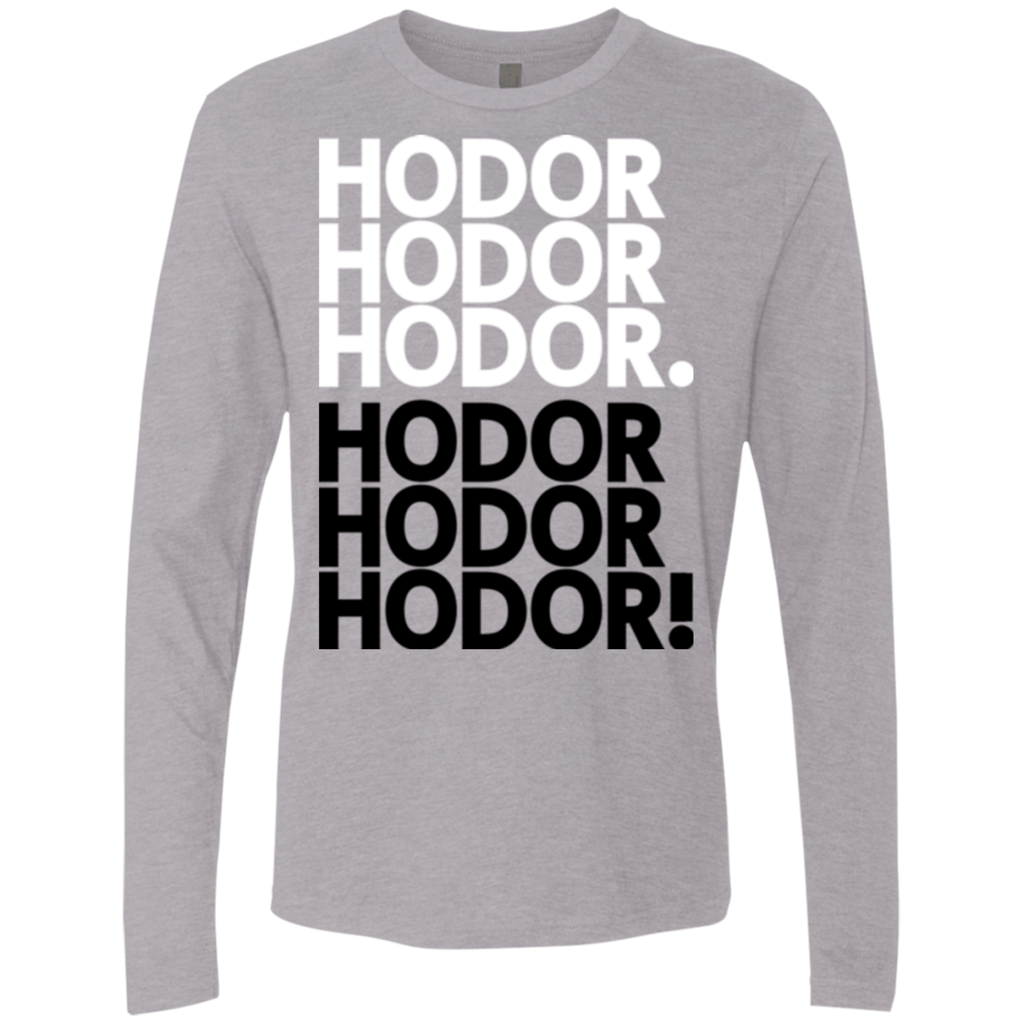 T-Shirts Heather Grey / Small Get over it Hodor Men's Premium Long Sleeve