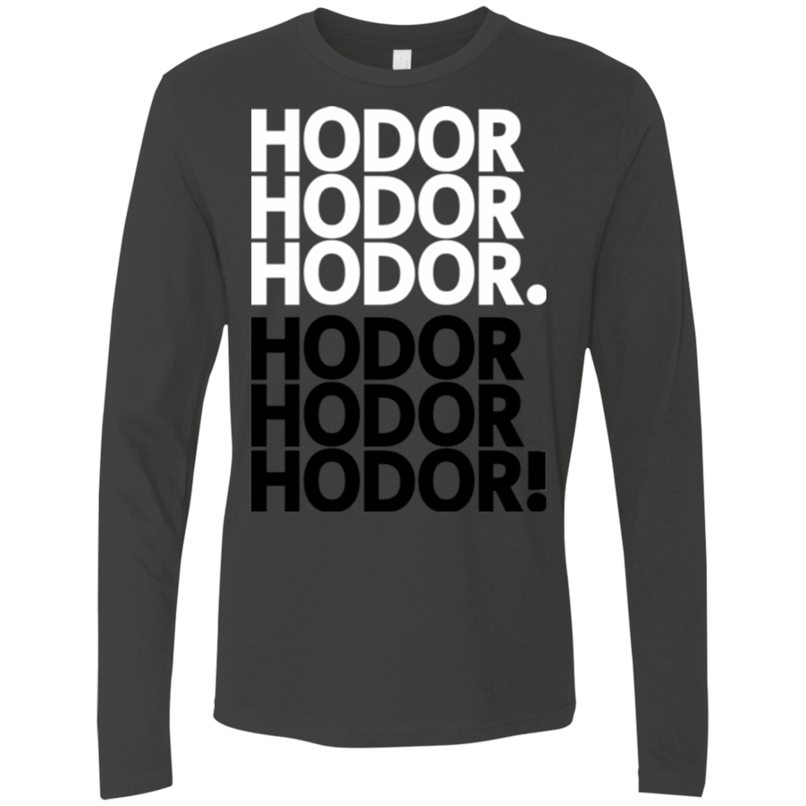 T-Shirts Heavy Metal / Small Get over it Hodor Men's Premium Long Sleeve