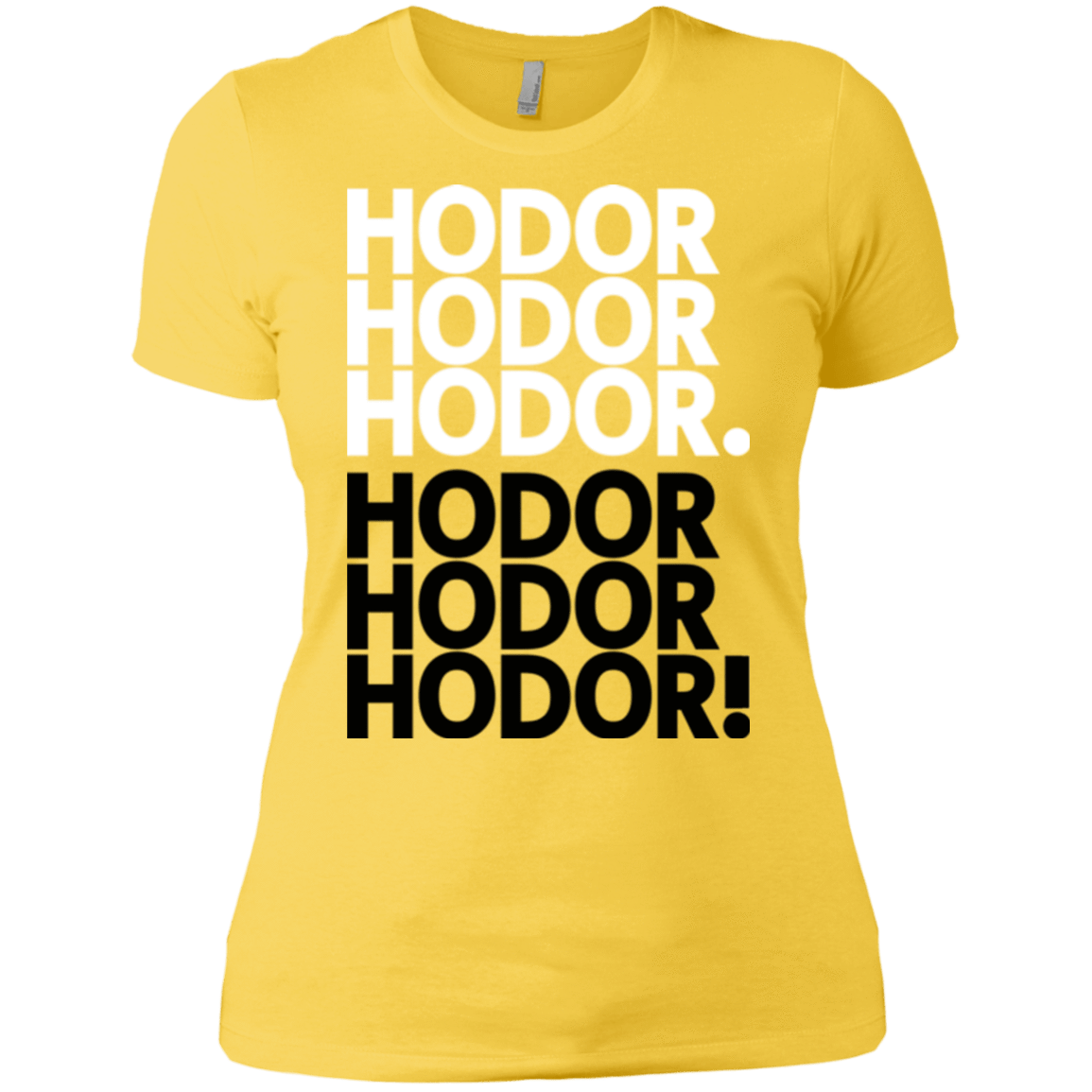 T-Shirts Vibrant Yellow / X-Small Get over it Hodor Women's Premium T-Shirt