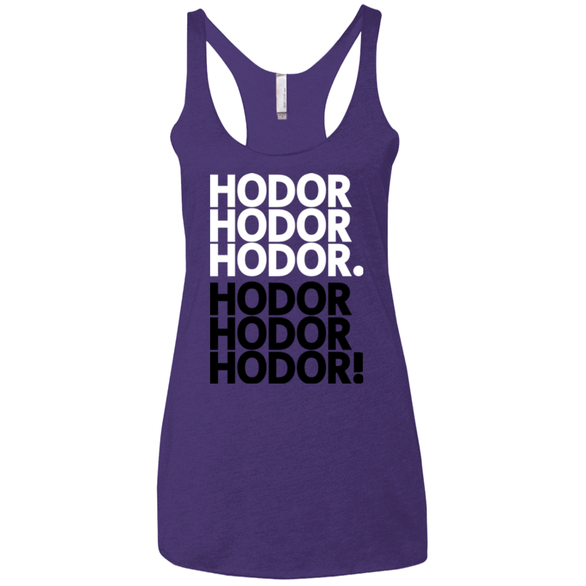 T-Shirts Purple / X-Small Get over it Hodor Women's Triblend Racerback Tank