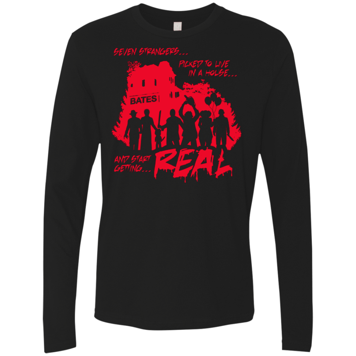 T-Shirts Black / Small Get Real Men's Premium Long Sleeve