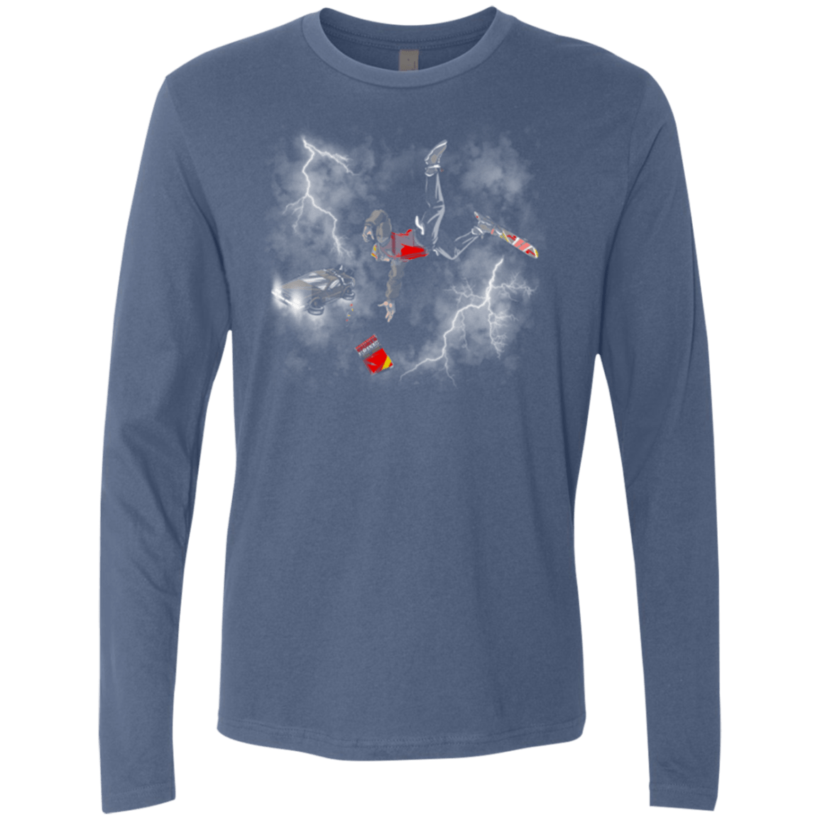 T-Shirts Indigo / Small Get the almnanac wipe away the debt Men's Premium Long Sleeve