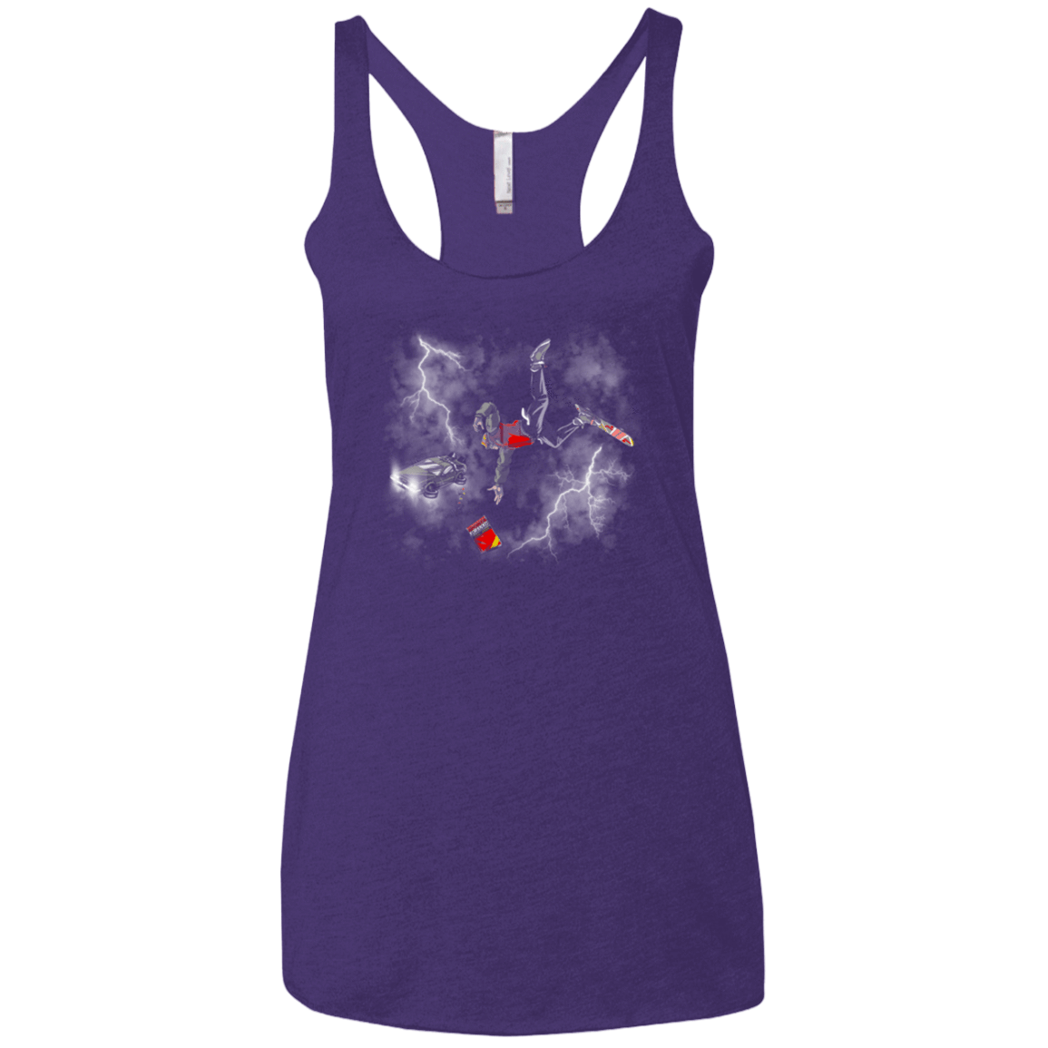 T-Shirts Purple / X-Small Get the almnanac wipe away the debt Women's Triblend Racerback Tank
