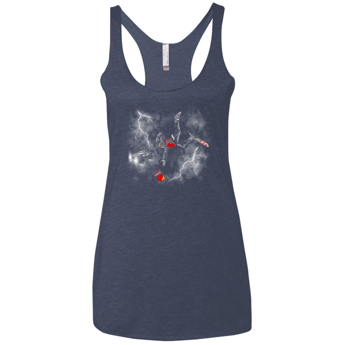 T-Shirts Vintage Navy / X-Small Get the almnanac wipe away the debt Women's Triblend Racerback Tank