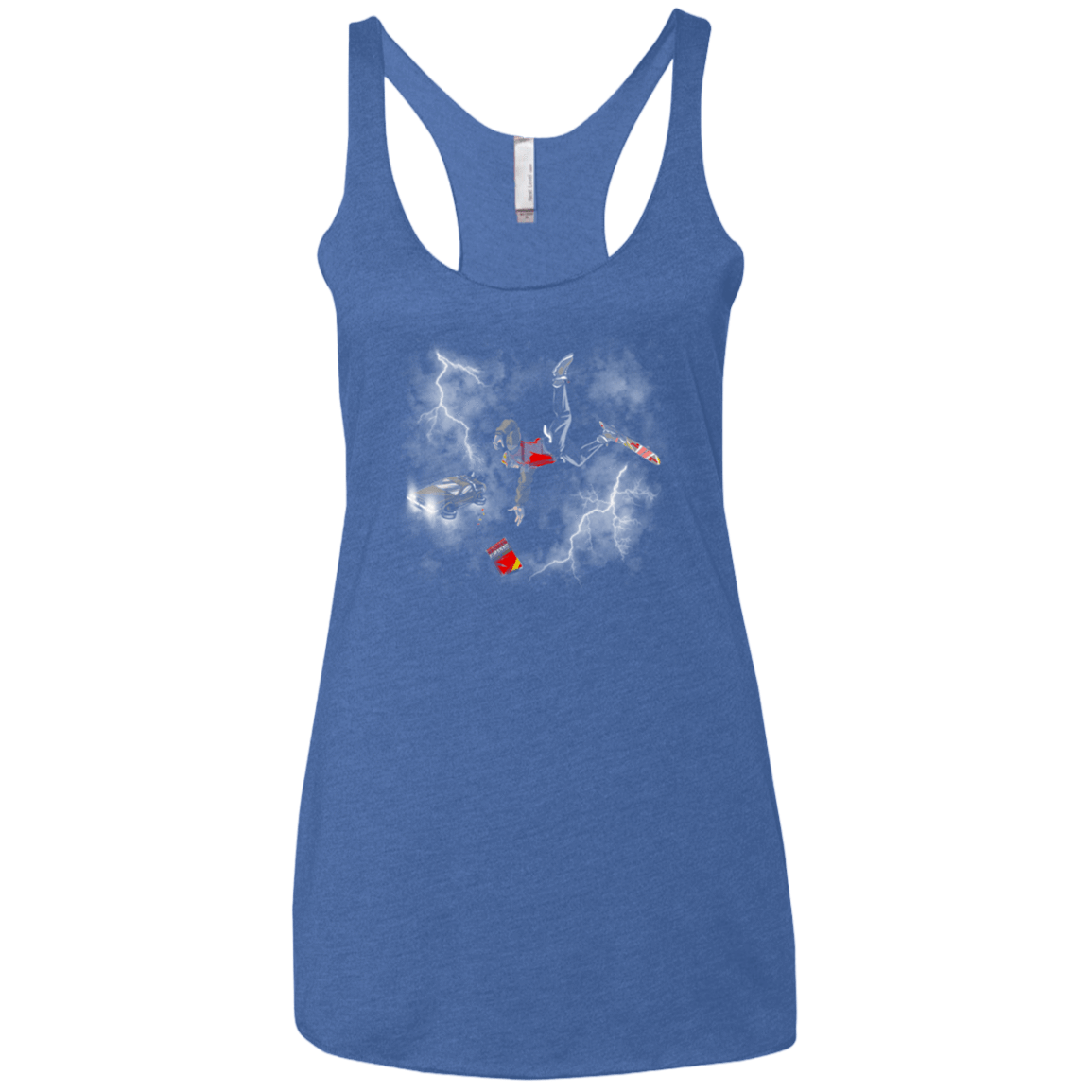 T-Shirts Vintage Royal / X-Small Get the almnanac wipe away the debt Women's Triblend Racerback Tank